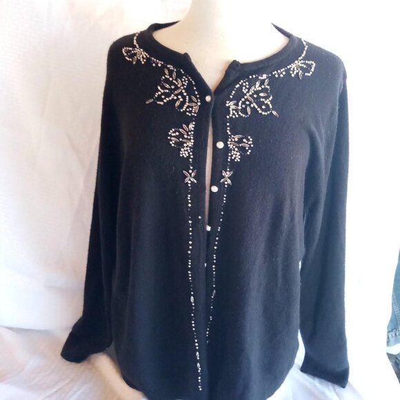 Lane Bryant cardigan. With bedazzling on the front size 18: 20 100% acrylic - Picture 1 of 3